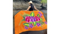 New design rayon sarongs pareo hand painted originally made in bali hight quality